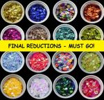 39 COLOURS - 10mm Cup Round Loose Sequins Cupped Sewing Pack of 200 1252