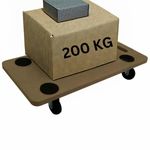 200kg Wheeled Platform Dolly Furniture Mover Transport Roller Trolley Castor 