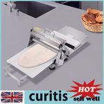 Dough Sheeter Machine Hand Crank Stainless Steel Pizza Press Non Electric Bakery