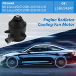 Radiator Fan Motor for Lexus IS250 06-15 V6 2.5L Cooling Fan Motor No.1636374340
