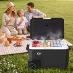 45L Portable Car Refrigerator -20°C to 20°C Camping Fridge Freezer Cooler DC/AC