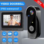 NEW Smart Wireless Video Doorbell Security Camera Door Bell Intercom W/ Monitor