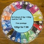 Mica Powder Cosmetic Colour Dye Pigment Bath Bombs Soap Wax Candle Art 24 Colour