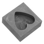 Graphite Heart Ingot Mold Durable for Gold Silver Copper Casting Laboratory