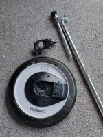 Roland CY-12 R/C triple-trigger 3-zone crash / ride cymbal + arm & clamp
