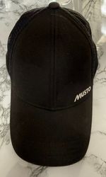 Musto Unisex Crew Cap Hat Black Adjustable Snap Back Sailing Hat