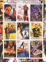 James Bond 007 History of Cinema 2000 MNH stamp sheetlet