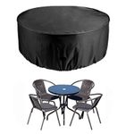 Large Round Furniture Cover Waterproof Outdoor Garden Patio Table Chair Set UK