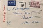 WW2 AUSTRALIA 1940 Melbourne Pembroke Wales Air Mail Censor D39