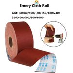 60Grit-1000Grit Emery Burnish Cloth Roll Abrasive Sand Paper 1/2/5 M Sandpapier