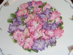 Royal Albert Collectors Plate SWEET PEAS - THE QUEEN MOTHER FAVOURITE FLOWERS
