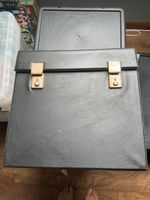12? black record storage case
