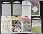 Mixed Embossing Folders x 8 - Various Brands - Boats, Buttons, Dogs, Ducks