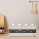 Commercial 4 Bottle Electric Chocolate Sauce Warmer Stainless Steel Food Warmer