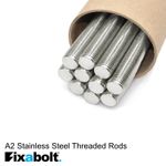M10 A2 STAINLESS STEEL THREADED ROD FULL THREAD STUDDING BAR 1M 1000mm
