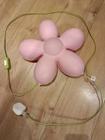 Kids Room IKEA Smila Blomma pink flower wall night light.