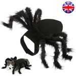 Halloween Pet Black Spider Costume Dog Cat Puppy Spider Cosplay Clothes Outfit
