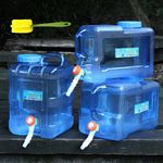 Camping Hiking Tap Carry Tank Container Storage 12L Drinking Water Bottle Bucket