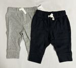 Carter's Baby Boy 2-Pack Cotton Pants 3 Months Grey/Black