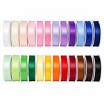 10 Metres Double Sided Satin Ribbon 3mm, 6mm, 10mm, 15mm, 25mm, 38mm, 50mm Width
