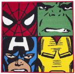 Official Marvel Comics Defenders Square Rug Bedroom Floor Mat 