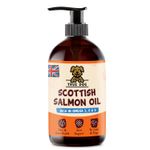 Pure Salmon Oil 500ml with Pump - 100% Pure Oil for Dogs, Cats & Ferrets, Omega