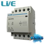 CONTACTOR 63 AMP 4 POLE AC 40kW NORMALLY OPEN HEATING LIGHTING DIN RAIL MOUNTING