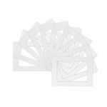 Pack of 10 Photo , Picture Mount , Frame Mounts - Various Size A3 A4 - White