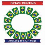 10 20 50 100 1000 Metres Brazil Flags Bunting Bandeira do Brasil Speedy Delivery