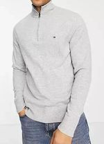 TOMMY HILFIGER JUMPER- QUARTER ZIP-SALE