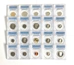⭐️ LOT (20) PROOF COINS - PCGS PR69DCAM + FREE PCGS 20 Coin Box ⭐️