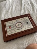 ACCA CASTELLANI ITALIAN POKER SET SILVER 925 WOOD BOX CARDS AND CHIPS SEALED NEW