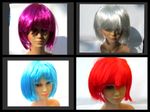 UNISEX FANCY DRESS COSTUME PARTY FULL SHORT 20s STYLE BOB SYNTHETIC WIG FRINGE