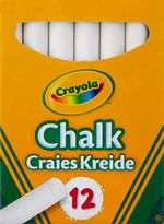 Crayola White Chalk 12ct, Anti-Dust Chalkboard Chalk Sticks, Back to School