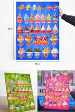 soft serve ice cream menu design & print SIGN BOARD/PANEL 3mm PLASTIC 65CMX85CM
