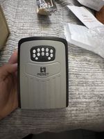 Bluetooth Smart Key Lock Box, 6-Digit, Wall-Mounted, Outdoor Backlit Keypad