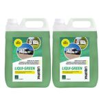 Caravan Toilet Chemical Top Bottom Cleaner, Green Fluid & Rinse Motorhome 10L