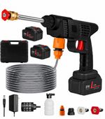 Portable Cordless Car High Pressure Washer Jet Water Wash Cleaner Gun Battery