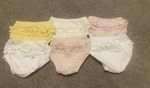 6 Pairs 0-3 Nappy Knickers Baby Girls