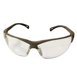 ASG Strike Systems Airsoft Protective Safety Glasses Clear Lens Tan Frame