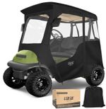 10L0L Deluxe Golf Cart Enclosure 2 Passenger for Club Car Precedent, 4-Sided