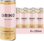 Caramel Iced Coffee Cans – 8X 250 Ml – Ready to Drink – 100% Arabica Coffee – Lo