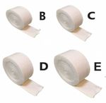 Elasticated Tubular Elastic Bandage - Sprain Compression Support Size B, C, D, E