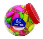 Kevron 56x30mm Assorted Colour Key / Identification Tags Large Tub of 150