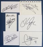 World Superbike Champions Legends Autographed Signed Cards x 6 COA