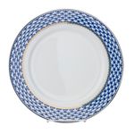 Set of 6 Russian Cobalt Blue Net Dessert Plates 8" St Petersburg Bone China
