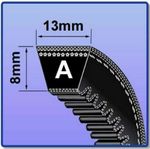AX A SECTION V-BELT SIZES A16 - A46 V BELT 13MM X 8MM VEE BELT COGGED