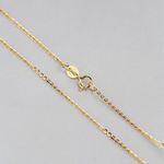 9CT YELLOW GOLD & SILVER BELCHER CHAIN / NECKLACE ~ 14" 16" 18" 20" 22" 24"26"