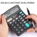 12 Digit Display Large Button Desktop Calculator Home Office School Stationery