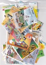 Walt Disney Stamps - 50  Different Stamps - Mint